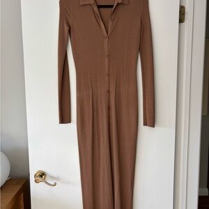 Rag & Bone Chocolate Long Sleeve Dress